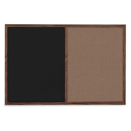 United Visual Products Slim Style Indoor Enclosed Corkboard, 36 UV504SC-GOLD-PEARL